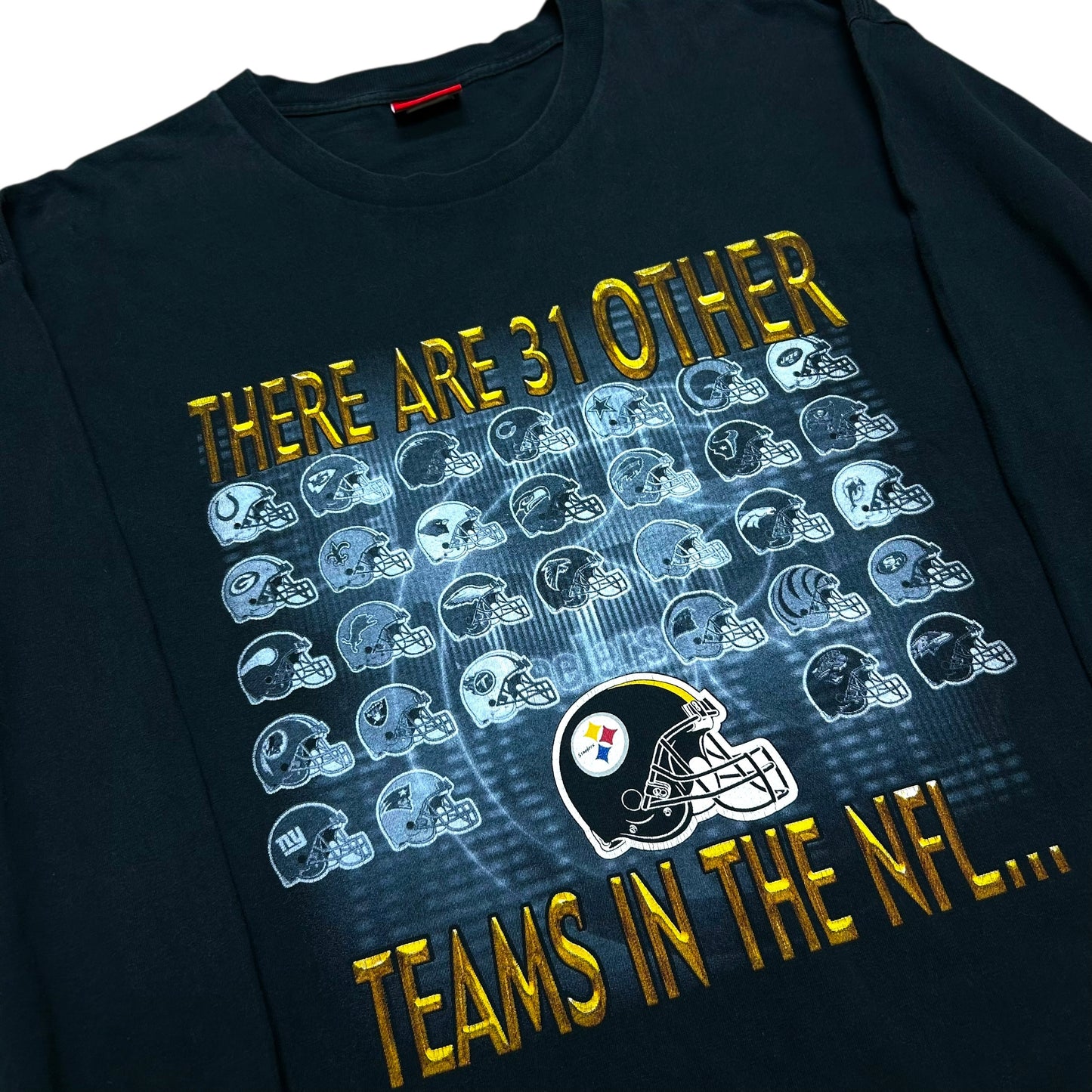 Late 2000s Pittsburgh Steelers Black Long Sleeve Shirt - Size XL