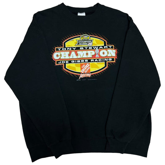 Mid-2000s Tony Stewart Nextel Cup Series 2005 Champion Black Crewneck Sweatshirt - Size XL