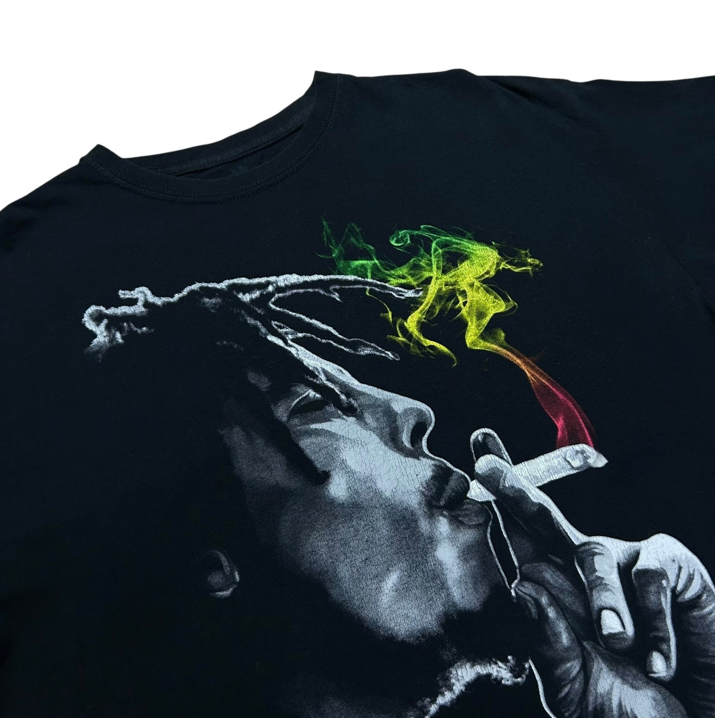 Late 2000s Zion Rootswear Bob Marley Black Graphic T-Shirt - Size XL