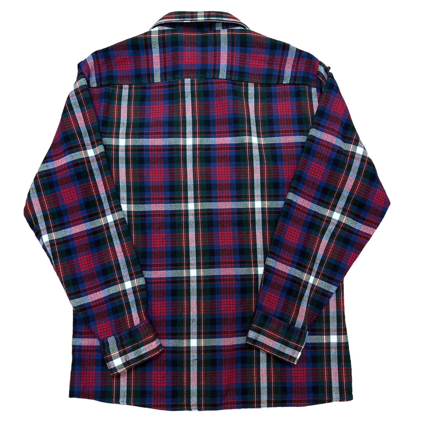 Vintage 1990s Saugatuck Dry-Goods Company Red/Blue Green Flannel Shirt - Size Medium (Fits M/L)