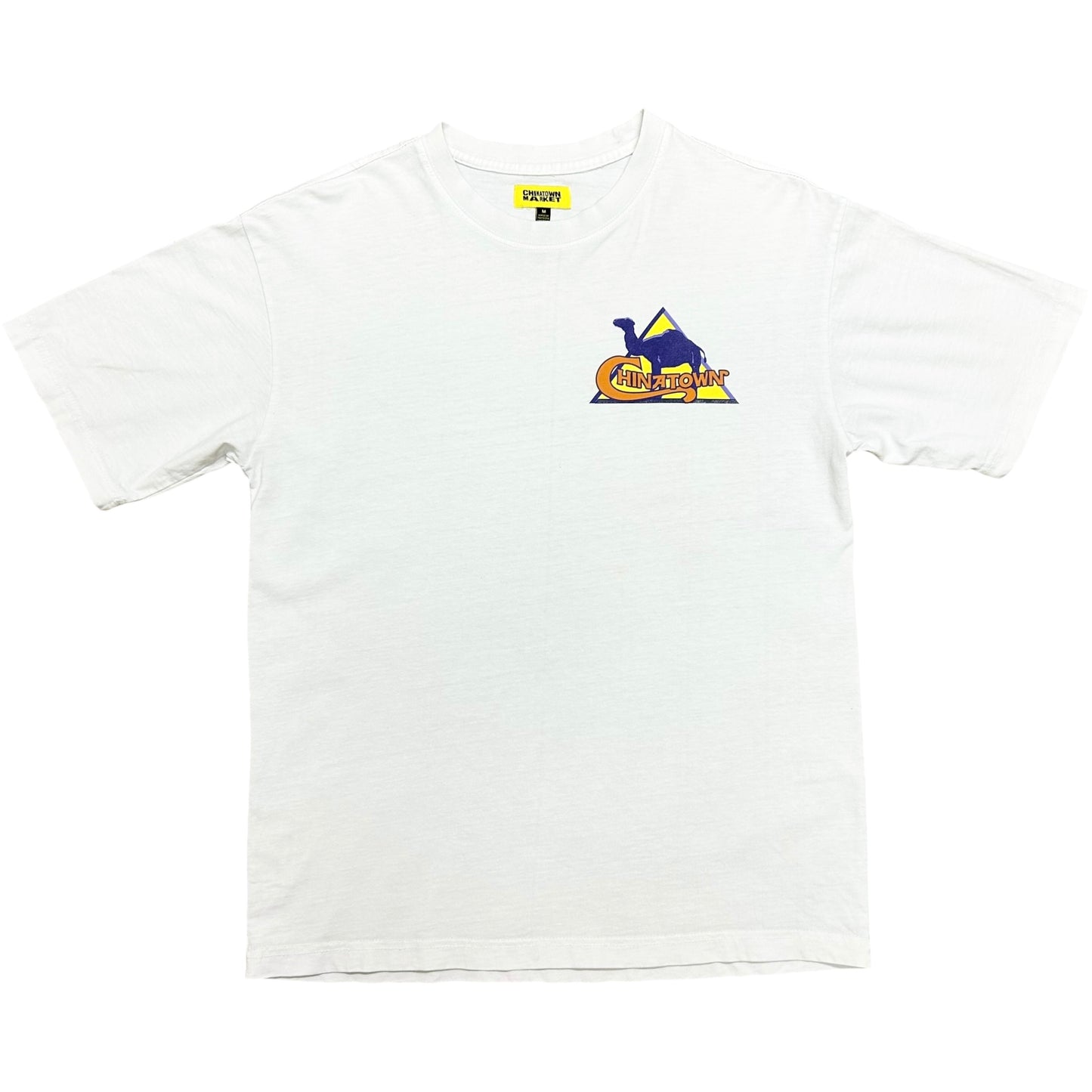 Modern Chinatown Market Camel White Graphic T-Shirt - Size Medium