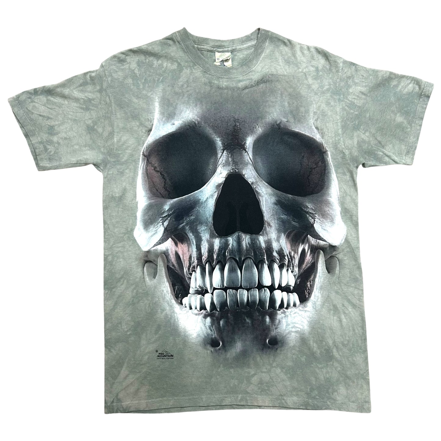 Early 2010s The Mountain Sage Green Skull Graphic T-Shirt - Size Medium (Fits M/L)