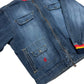 Vintage Y2K Roca Wear Pocket Full-Zip Denim Jacket - Size Small