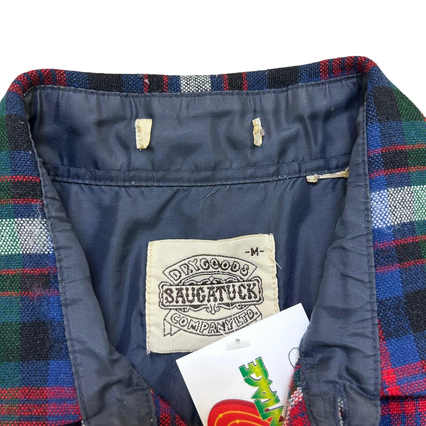 Vintage 1990s Saugatuck Dry-Goods Company Red/Blue Green Flannel Shirt - Size Medium (Fits M/L)