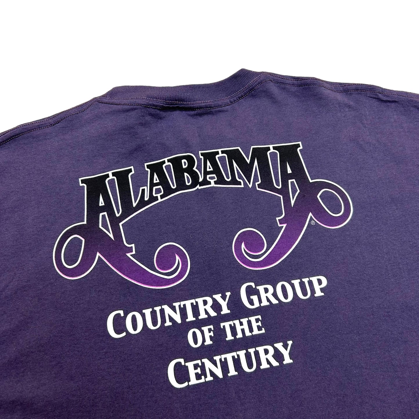 Vintage 1990s Alabama “Country Group Of The Century” Purple Graphic T-Shirt - Size XL (Boxy Fit)