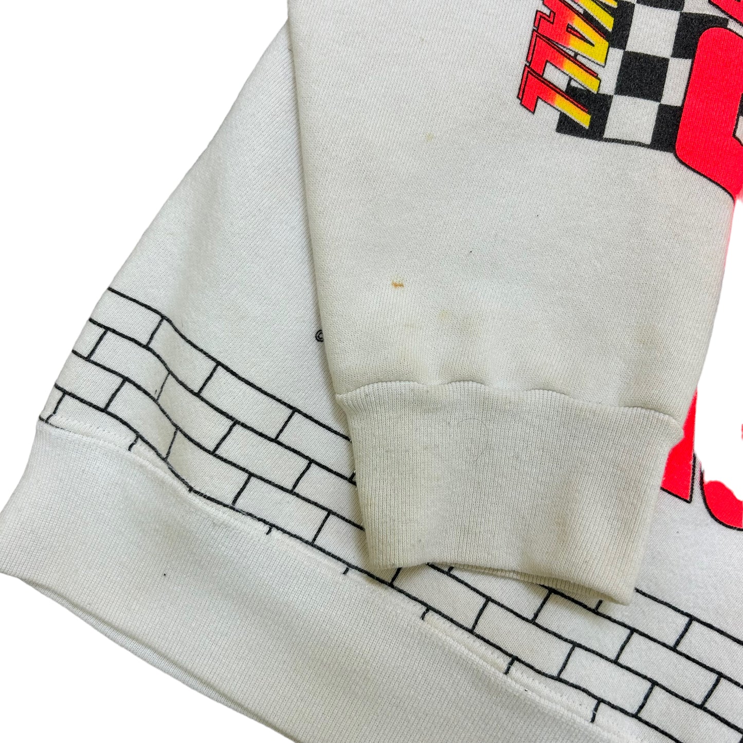 Vintage 1990s Ernie Irvan “Over The Wall Gang” All Over Print Crewneck Sweatshirt - Size Medium (Fits Large)