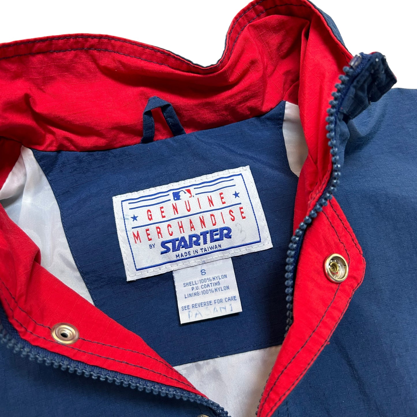 Vintage 1990s Starter Atlanta Braves Half-Zip Jacket - Size Small (Fits S/M)