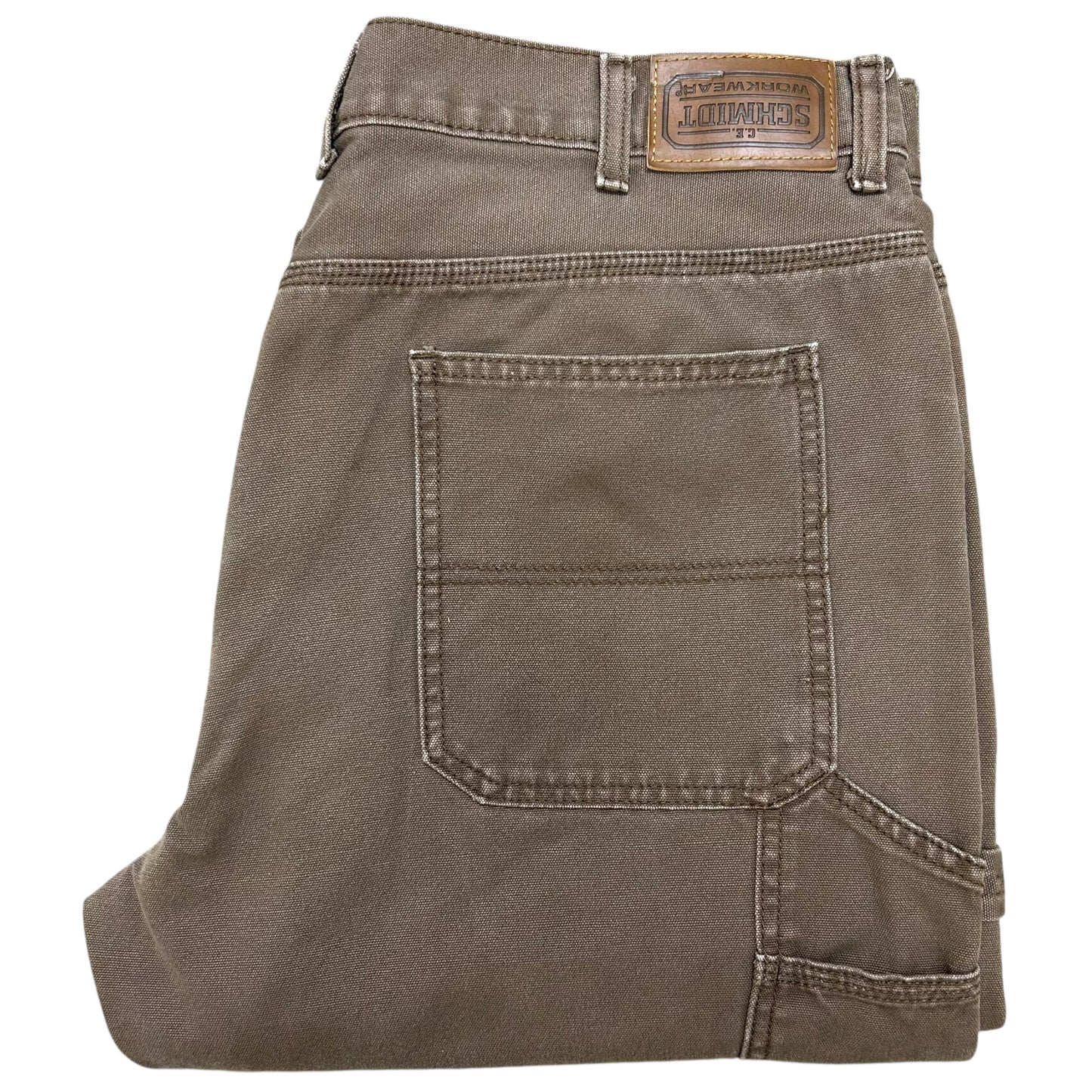 Late 2000s Schmidt Workwear Brown Carpenter Pants - Size 38” x 32”