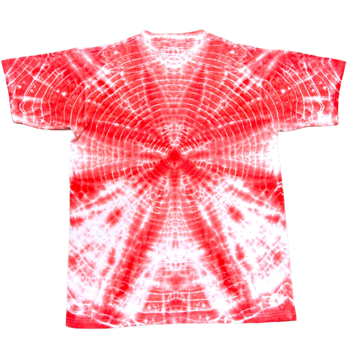 Vintage 1990s Elton John World Tour Styled By Versace Red Tie-Dye Graphic T-Shirt - Size Large
