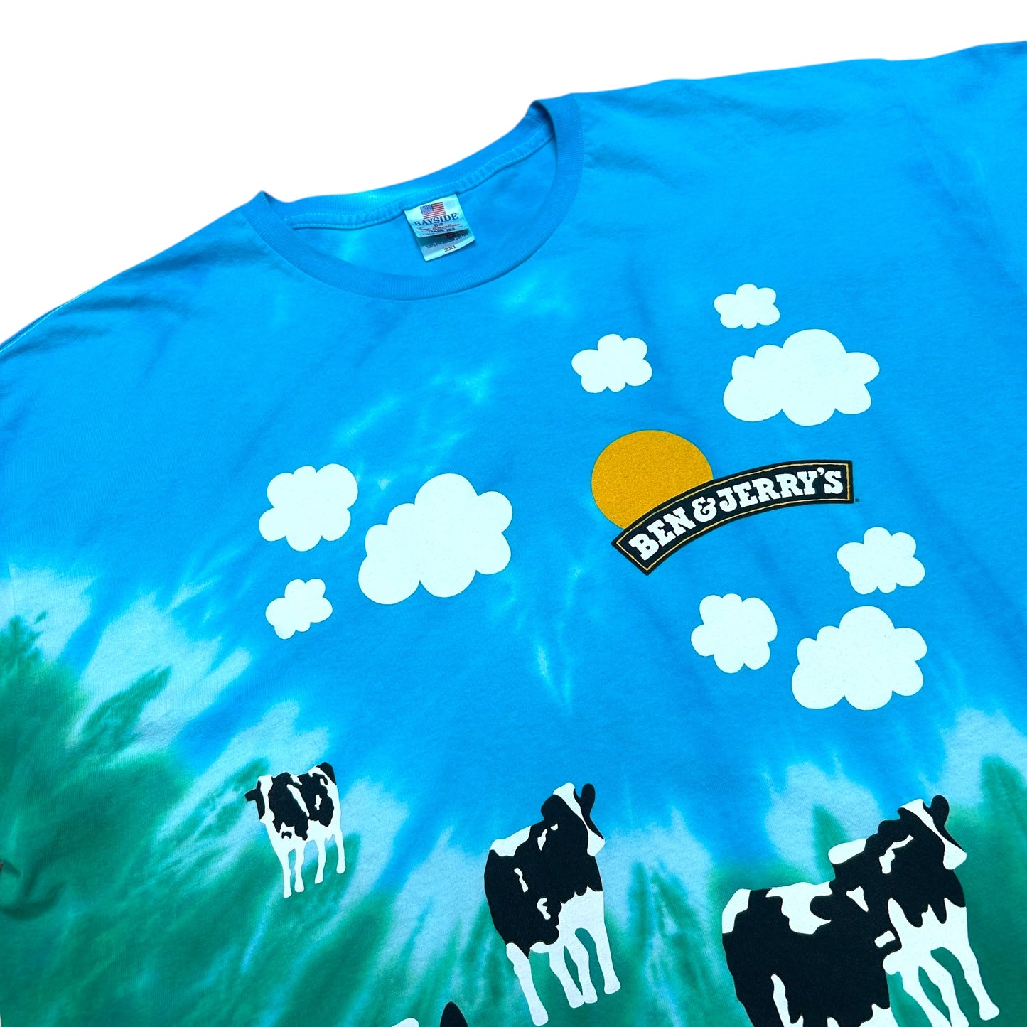 Modern Ben & Jerry’s “Euphoria” Blue/Green Tie-Dye Graphic T-Shirt - Size XXL (Fits XL/XXL)