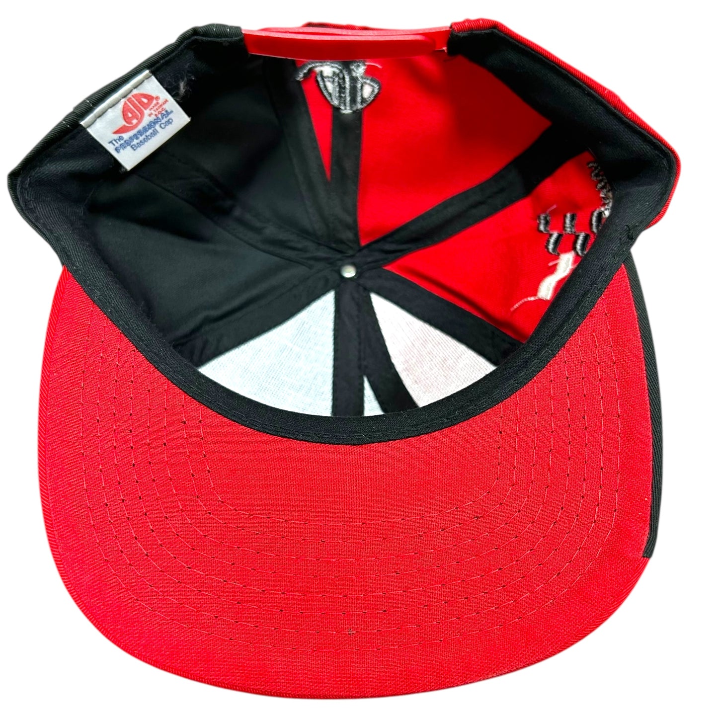 NWOT Vintage 1990s Darrell Waltrip Black/Red Snapback Hat - One Size