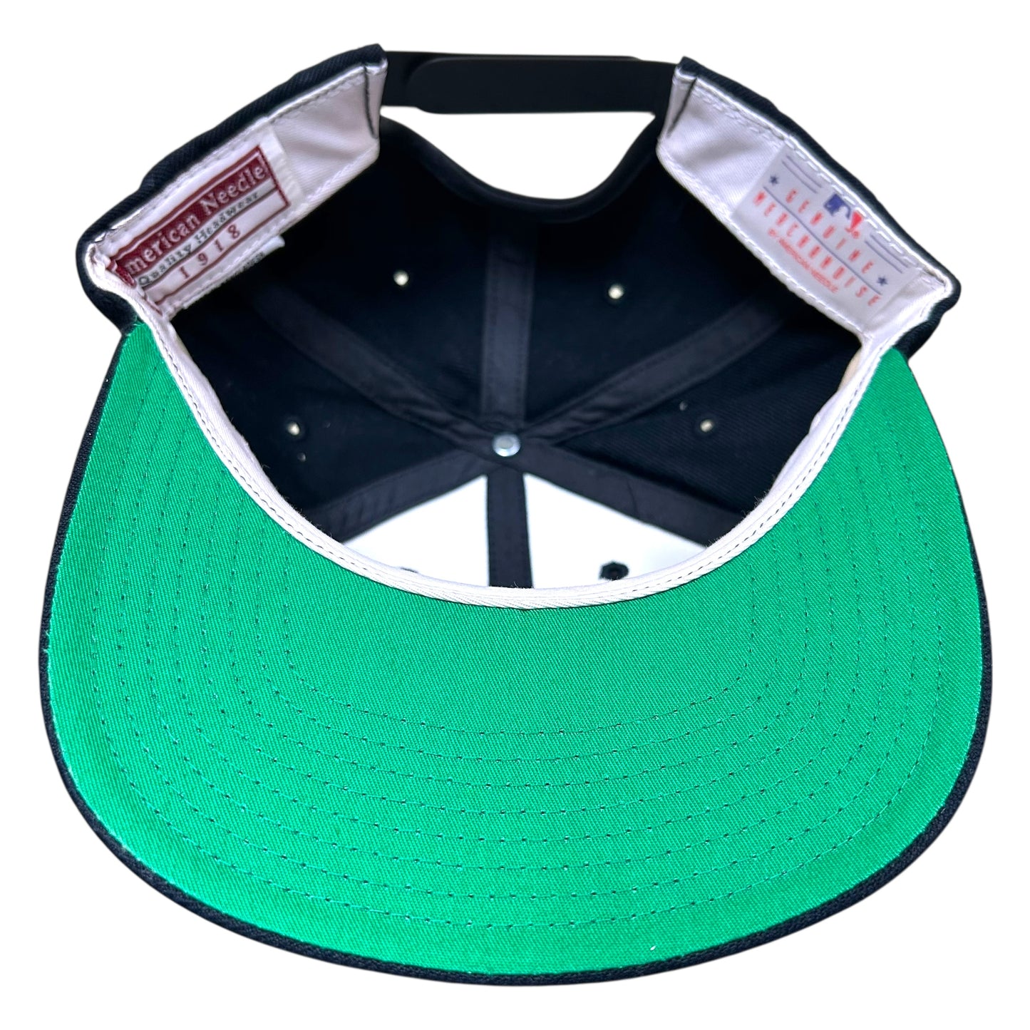 Vintage 1990s American Needle Tampa Bay Devil Rays Black Snapback Hat - One Size