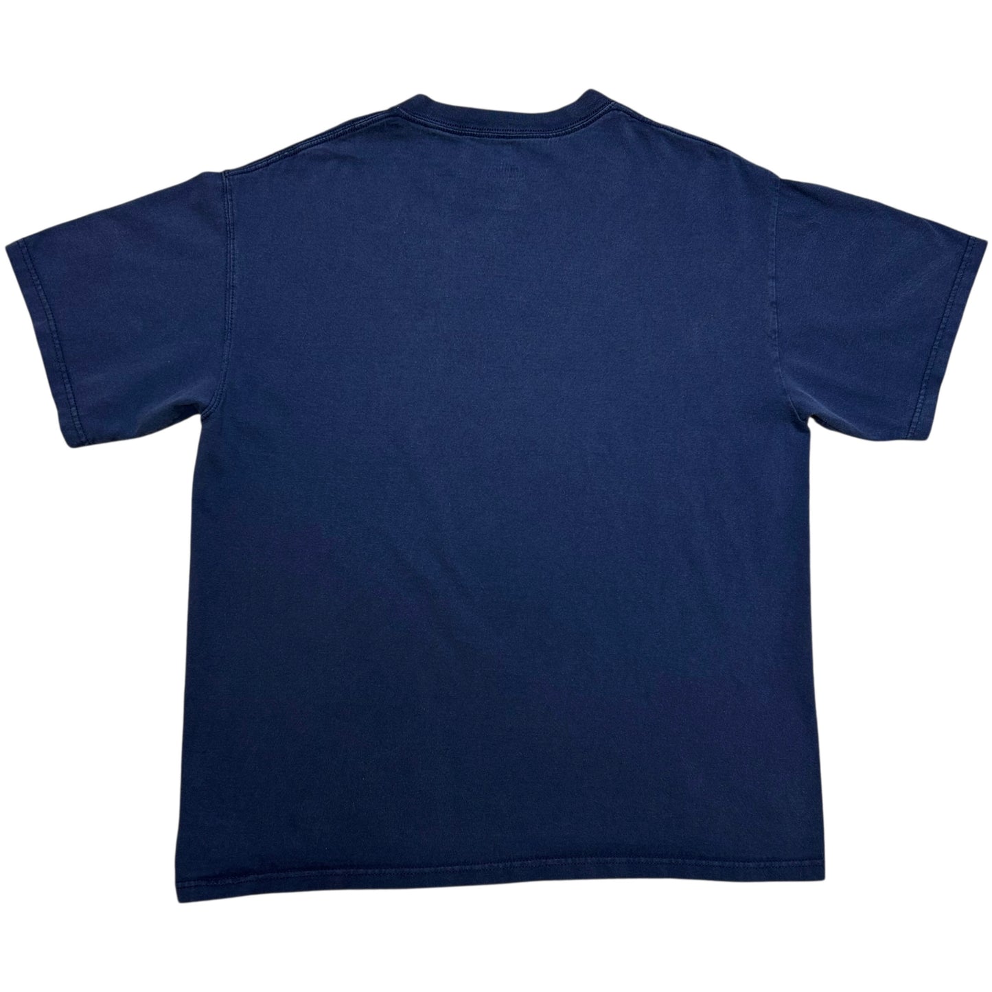 Late 2000s Cleveland Indians Baseball Navy Blue Graphic T-Shirt - Size Large (Boxy Fit)