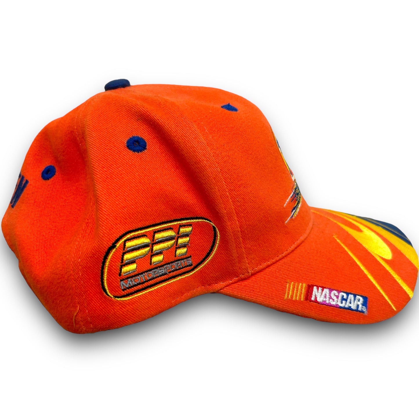 Vintage Y2K Ricky Craven Tide Racing Orange Velcro Strapback Hat