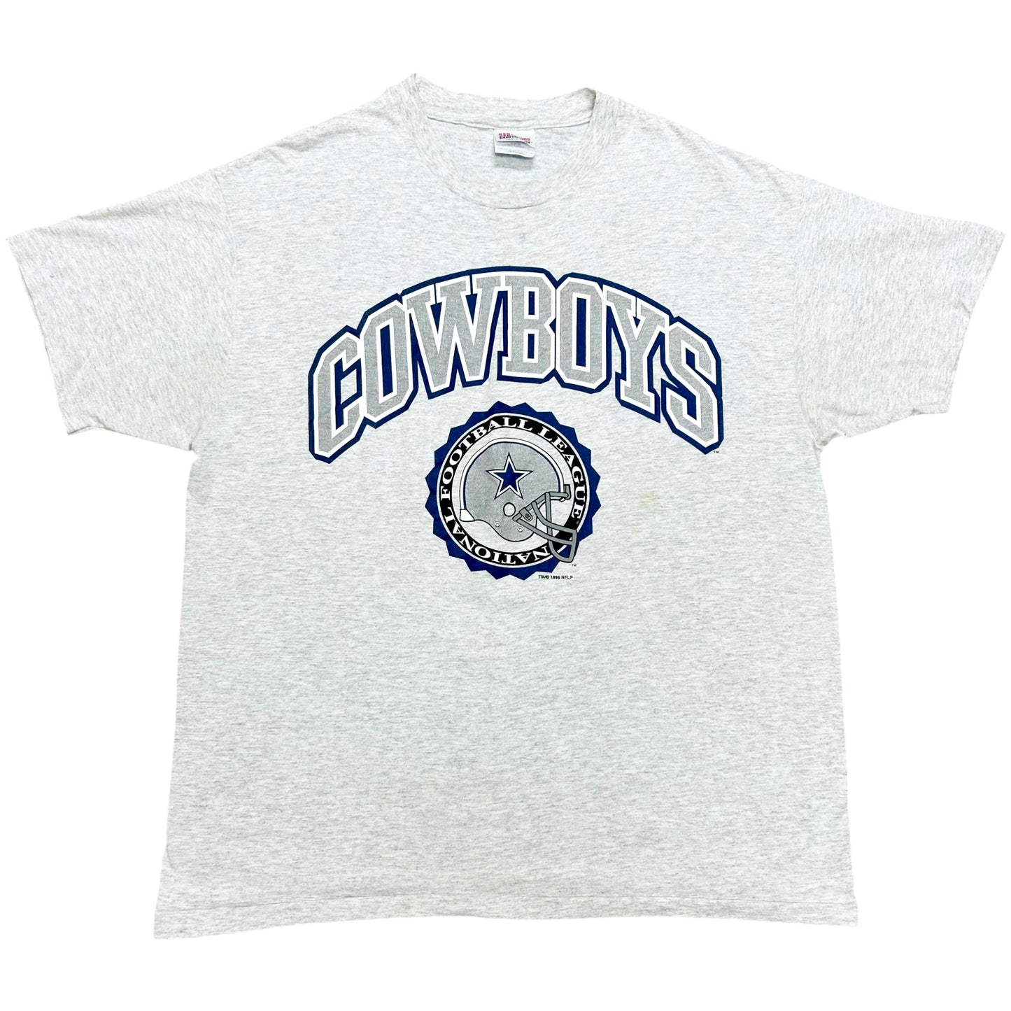 Vintage 1990s Dallas Cowboys Grey Graphic T-Shirt - Size XL