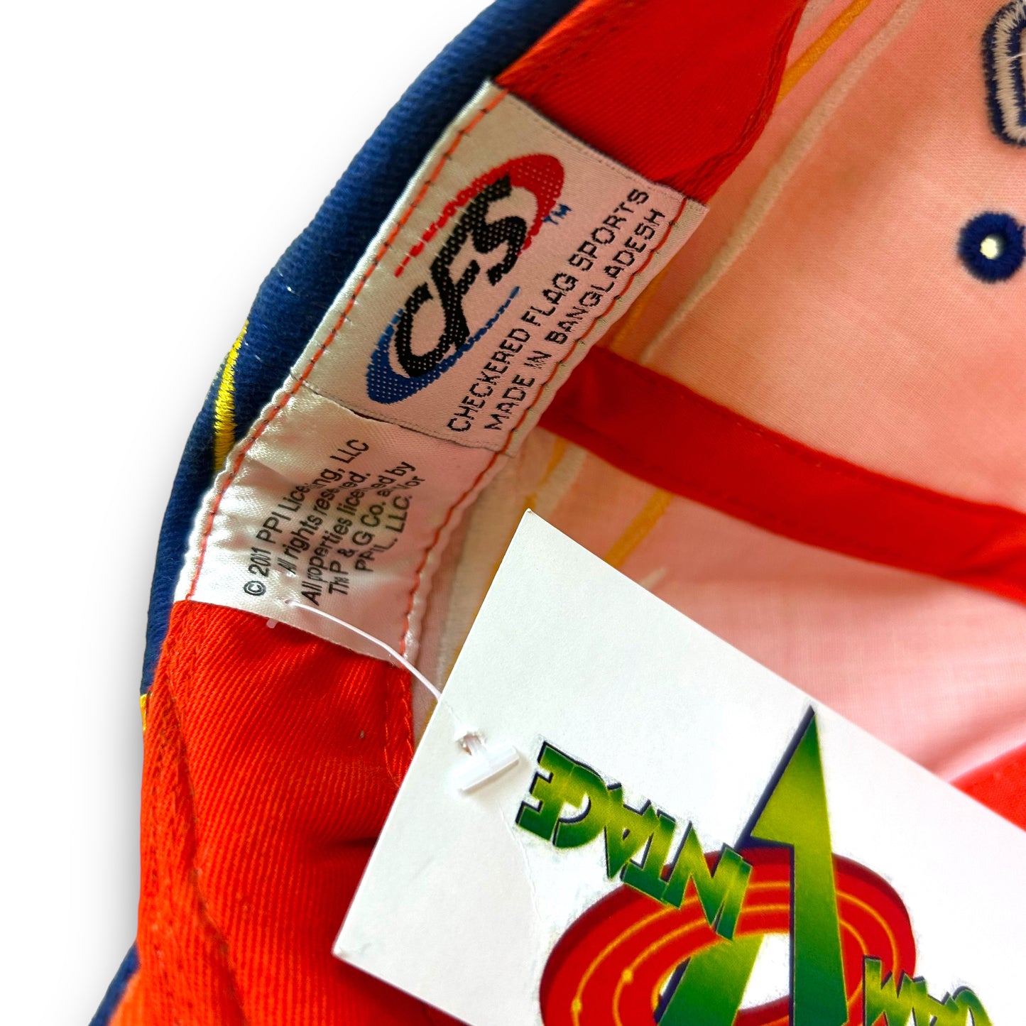 Vintage Y2K Ricky Craven Tide Racing Orange Velcro Strapback Hat