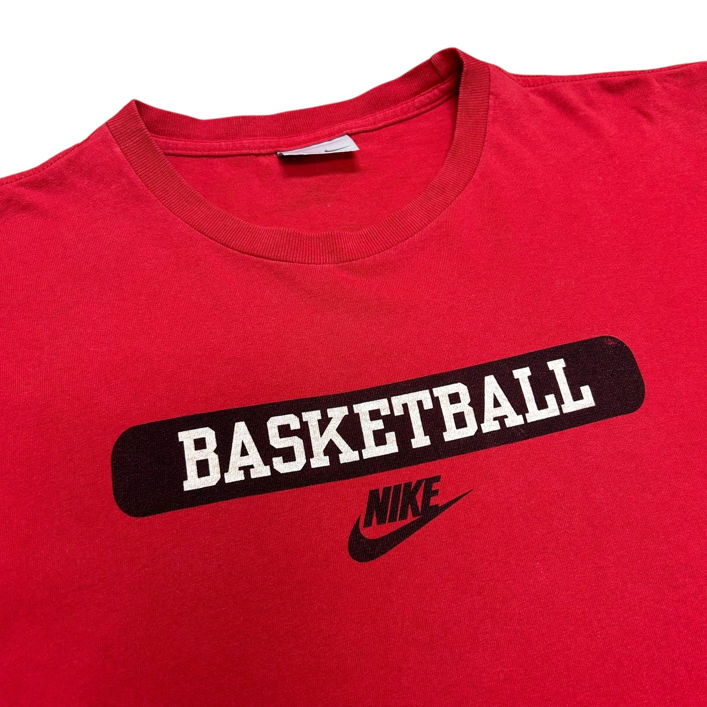 Mid-2000s Nike Basketball Red Graphic T-Shirt - Size Medium