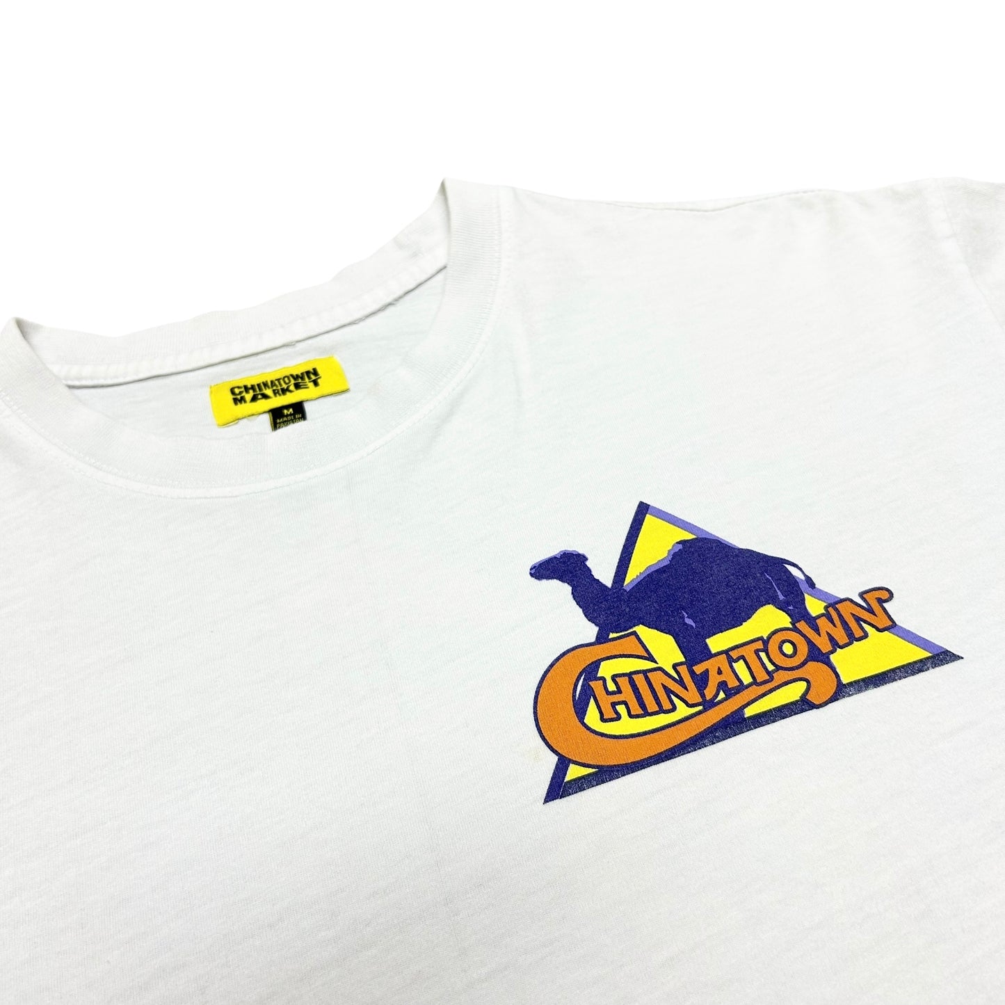 Modern Chinatown Market Camel White Graphic T-Shirt - Size Medium