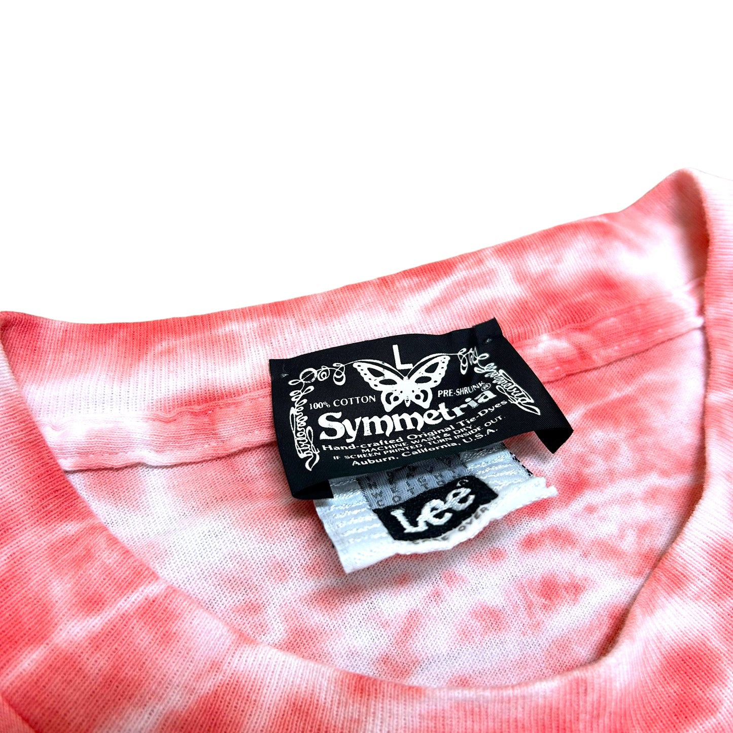 Vintage 1990s Elton John World Tour Styled By Versace Red Tie-Dye Graphic T-Shirt - Size Large