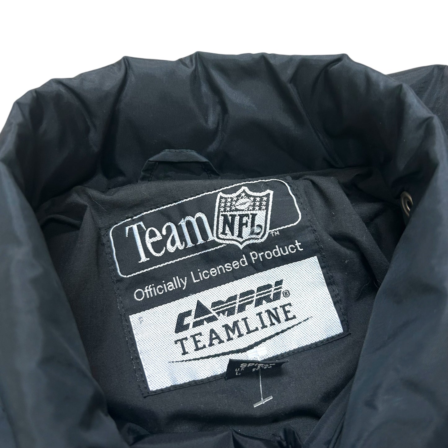 Vintage 1990s San Francisco 49ers Black Windbreaker Jacket - Size Large (Fits XL)