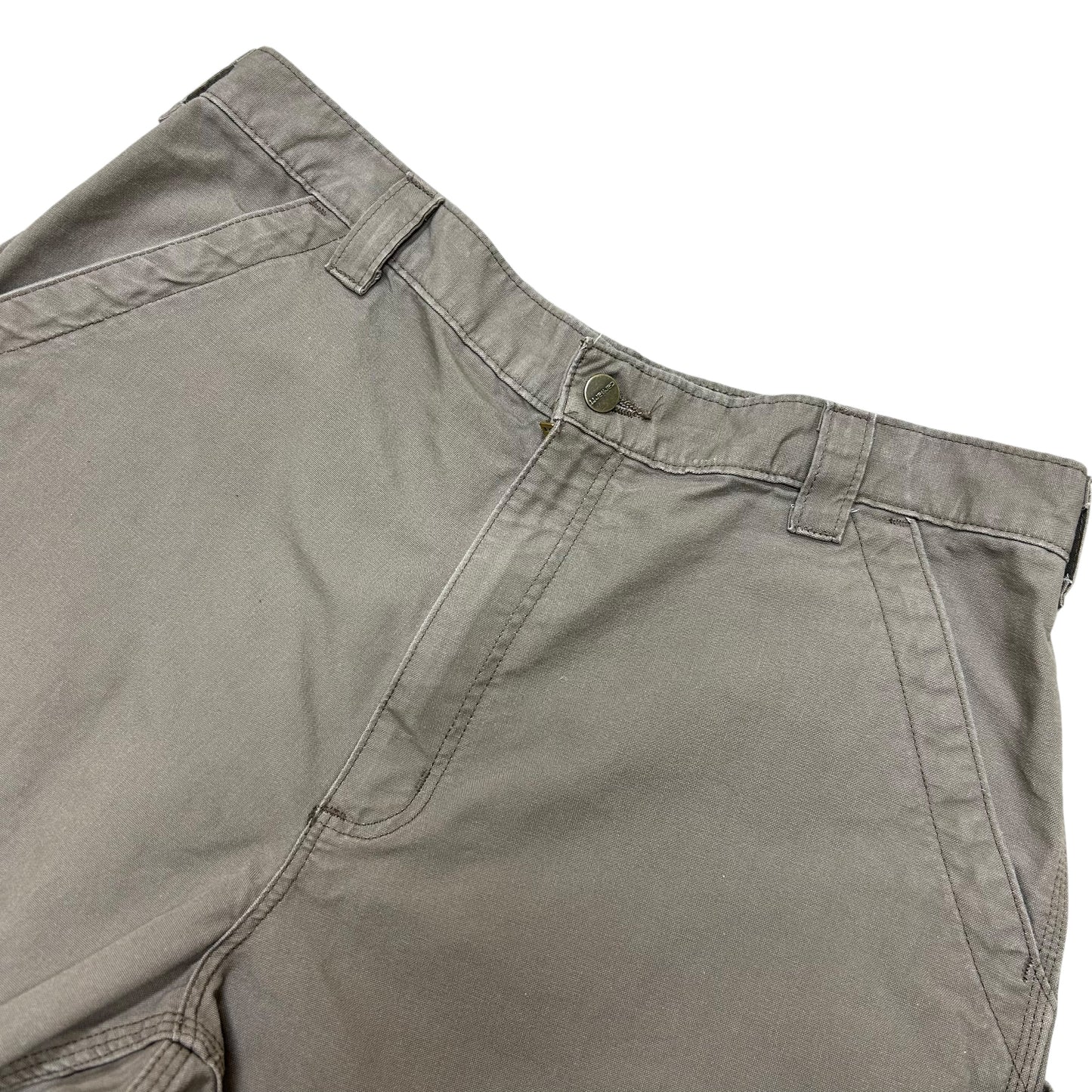 Modern Carhartt Brown Regular Fit Canvas Work Pants - Size 36” x 30”