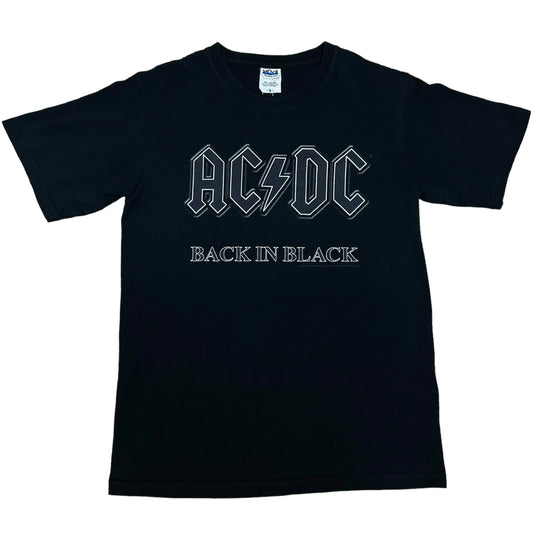 Early 2000s AC/DC “Back In Black” Black Band Graphic T-Shirt - Size Small