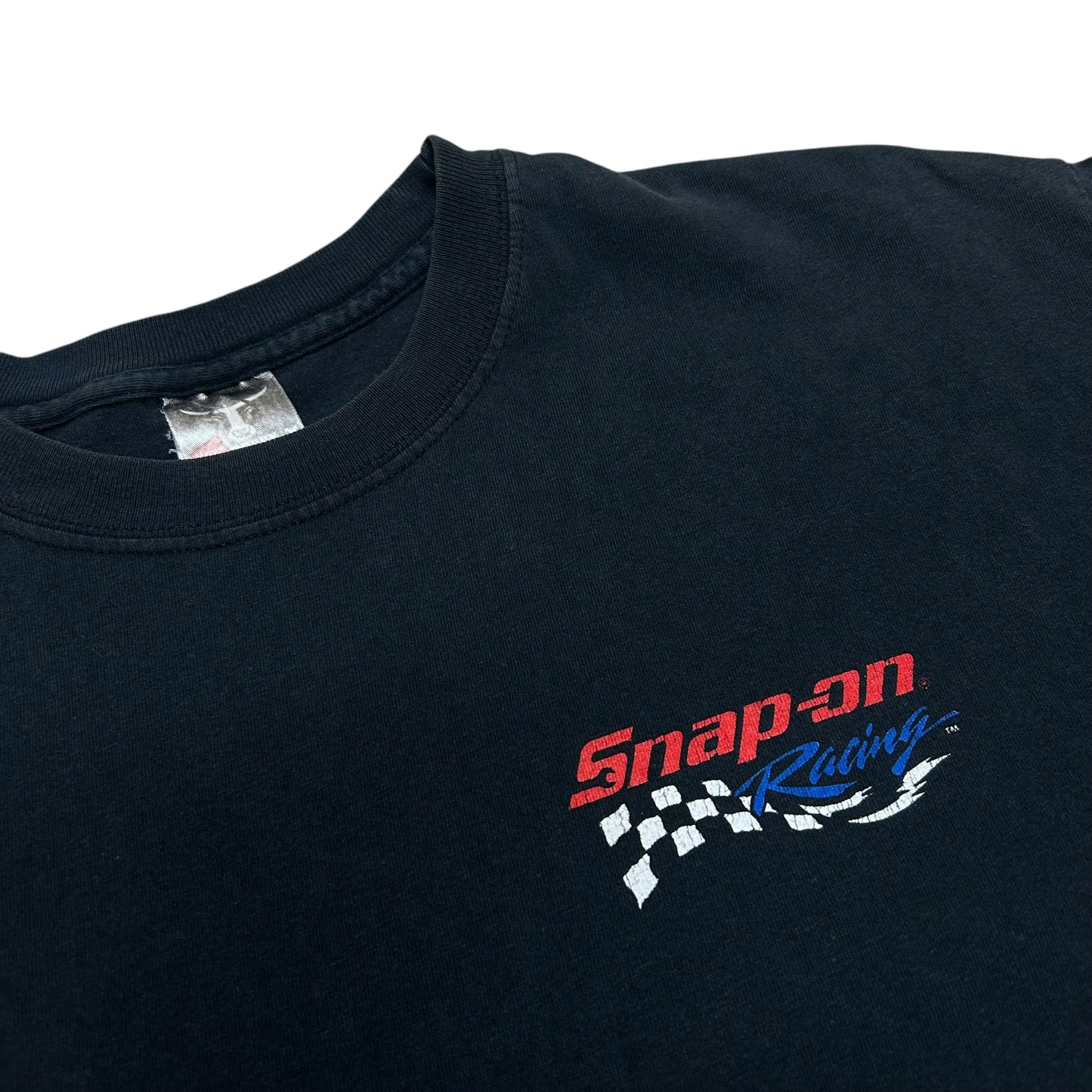 Late 2000s Snap-On Racing Black Graphic T-Shirt - Size XL
