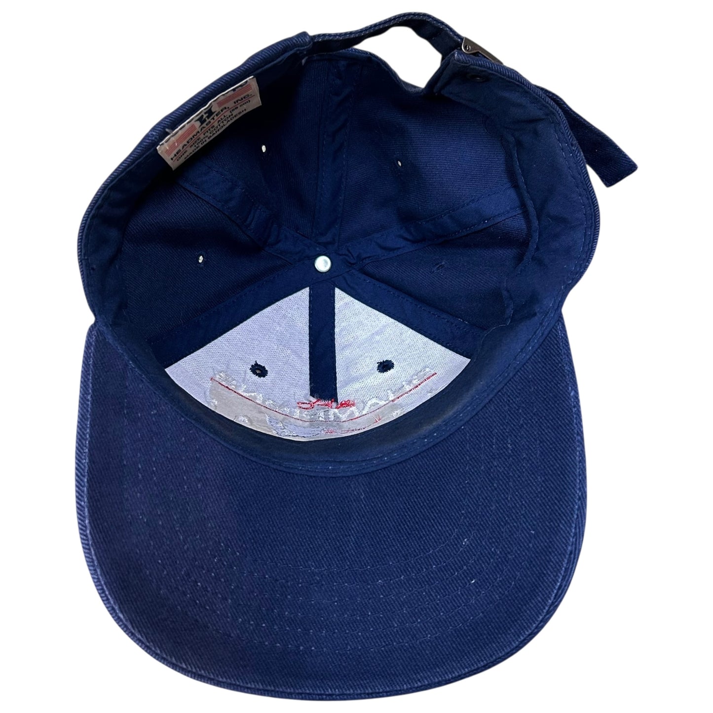 Early 2000s New England Patriots 2001 AFC Champions Navy Blue Strapback Hat - One Size