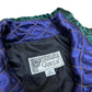 Vintage 1980s Giacca Sport Regal Pattern Satin/Velour Windbreaker Jacket - Size Medium