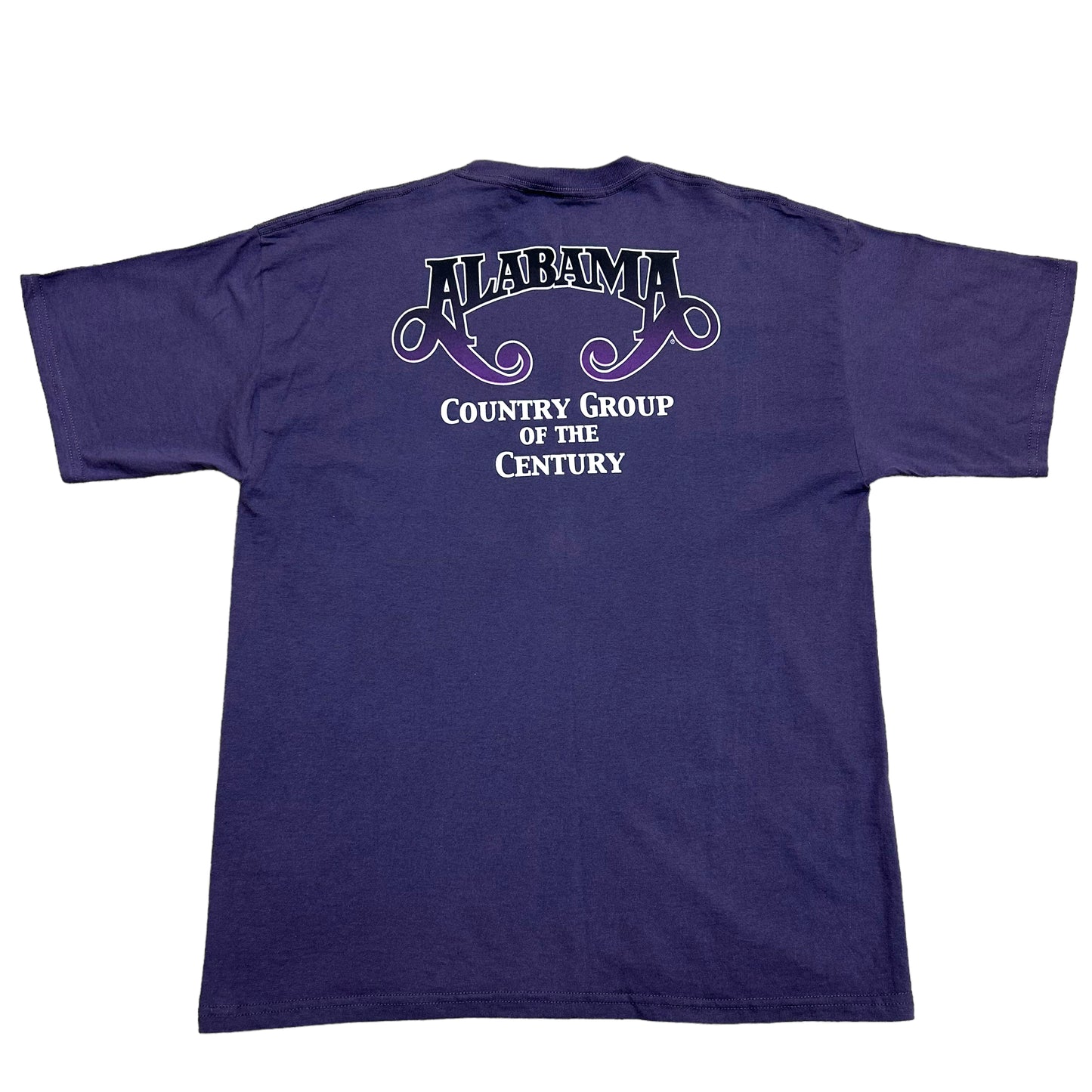 Vintage 1990s Alabama “Country Group Of The Century” Purple Graphic T-Shirt - Size XL (Boxy Fit)