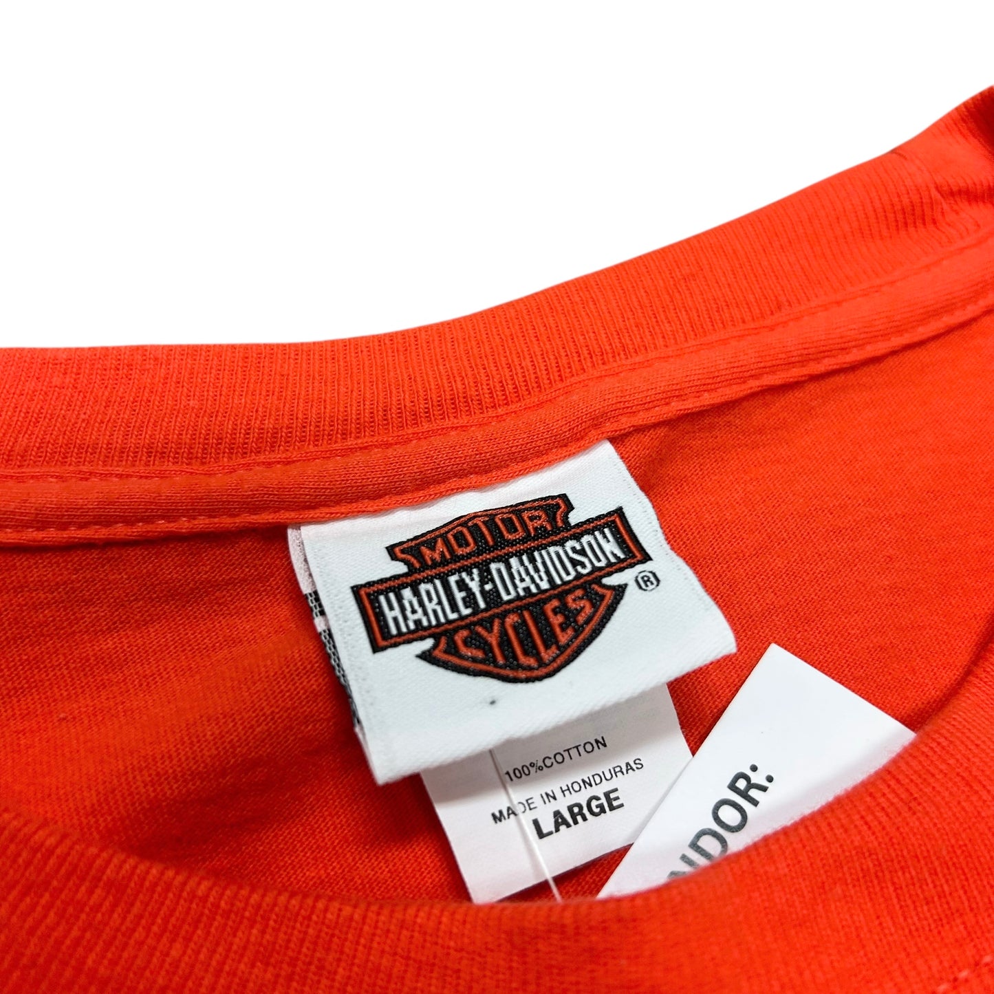 Mid-2010s Harley Davidson/Black Hills Rally Orange Graphic T-Shirt - Size Large