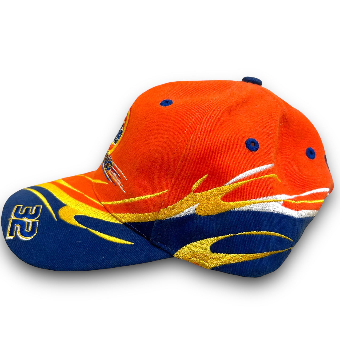 Vintage Y2K Ricky Craven Tide Racing Orange Velcro Strapback Hat