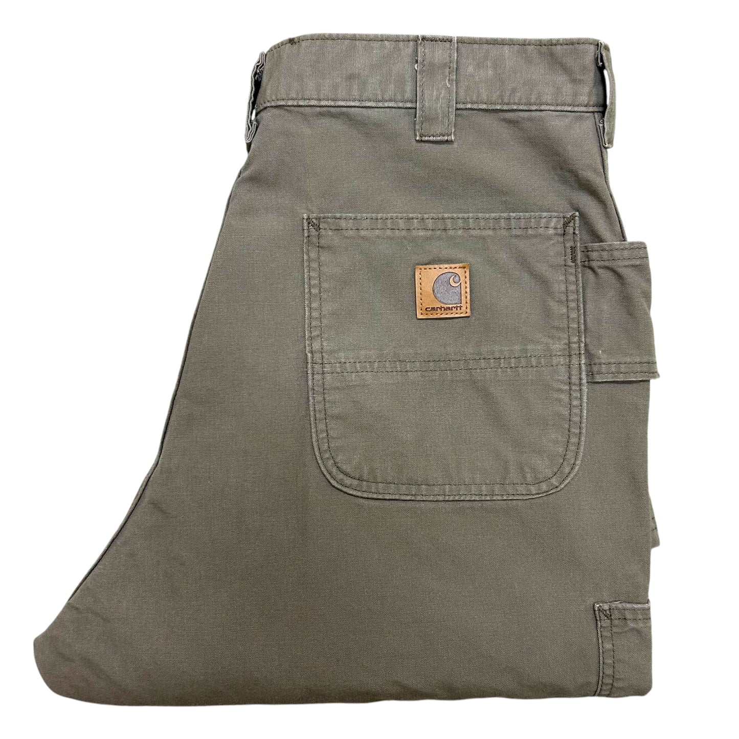 Modern Carhartt Brown Regular Fit Canvas Work Pants - Size 36” x 30”