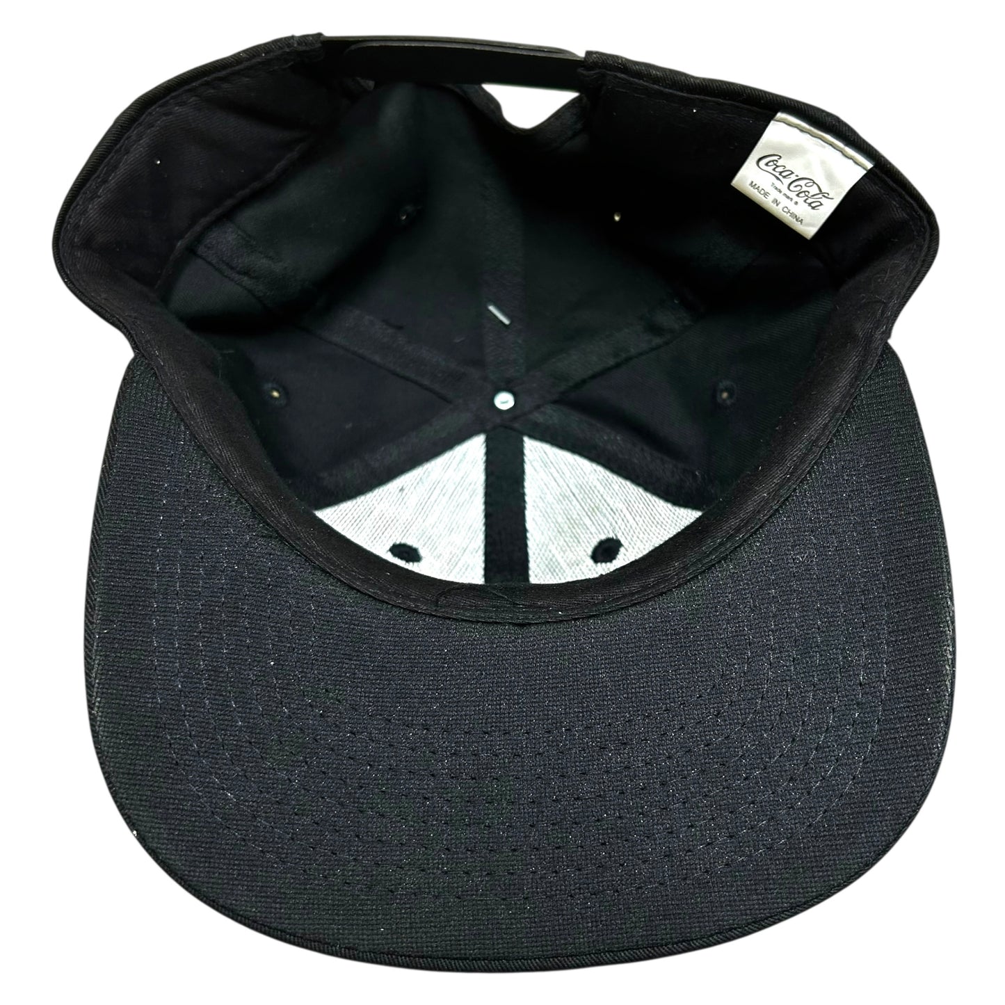 NWT Vintage 1990s Drew Pierson Coca Cola Polar Bear Black Snapback Hat - One Size