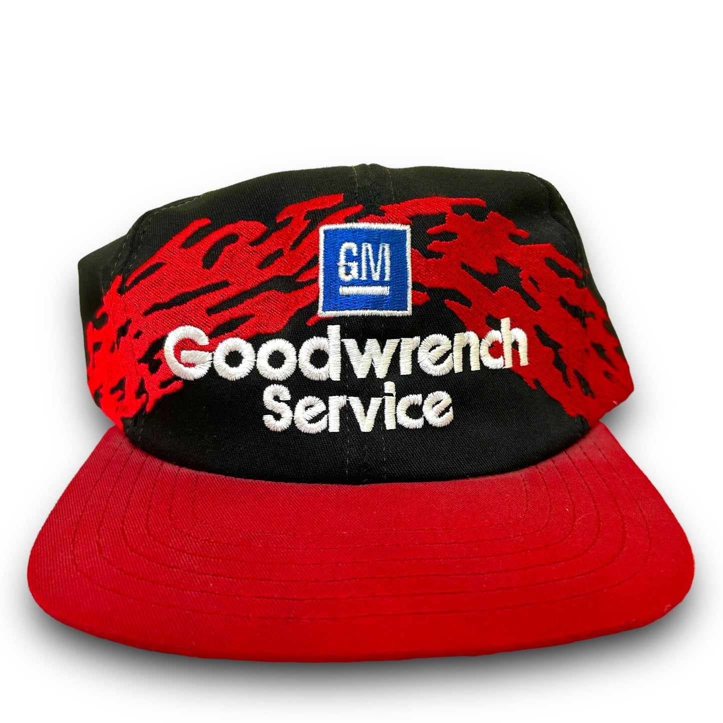 Vintage 1990s Goodwrench Service Black Splash Style Snapback Hat