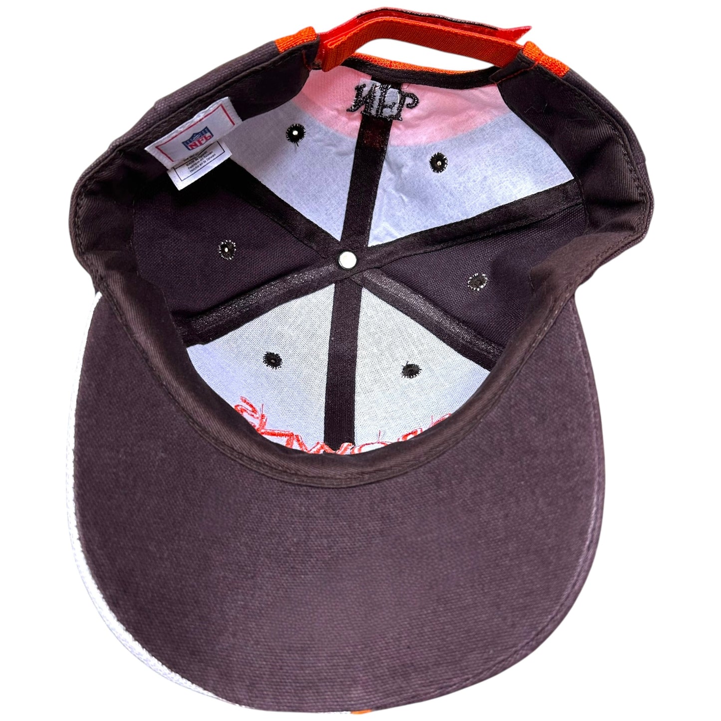 Late 2000s Cleveland Browns Brown Embroidered Strapback Hat - One Size