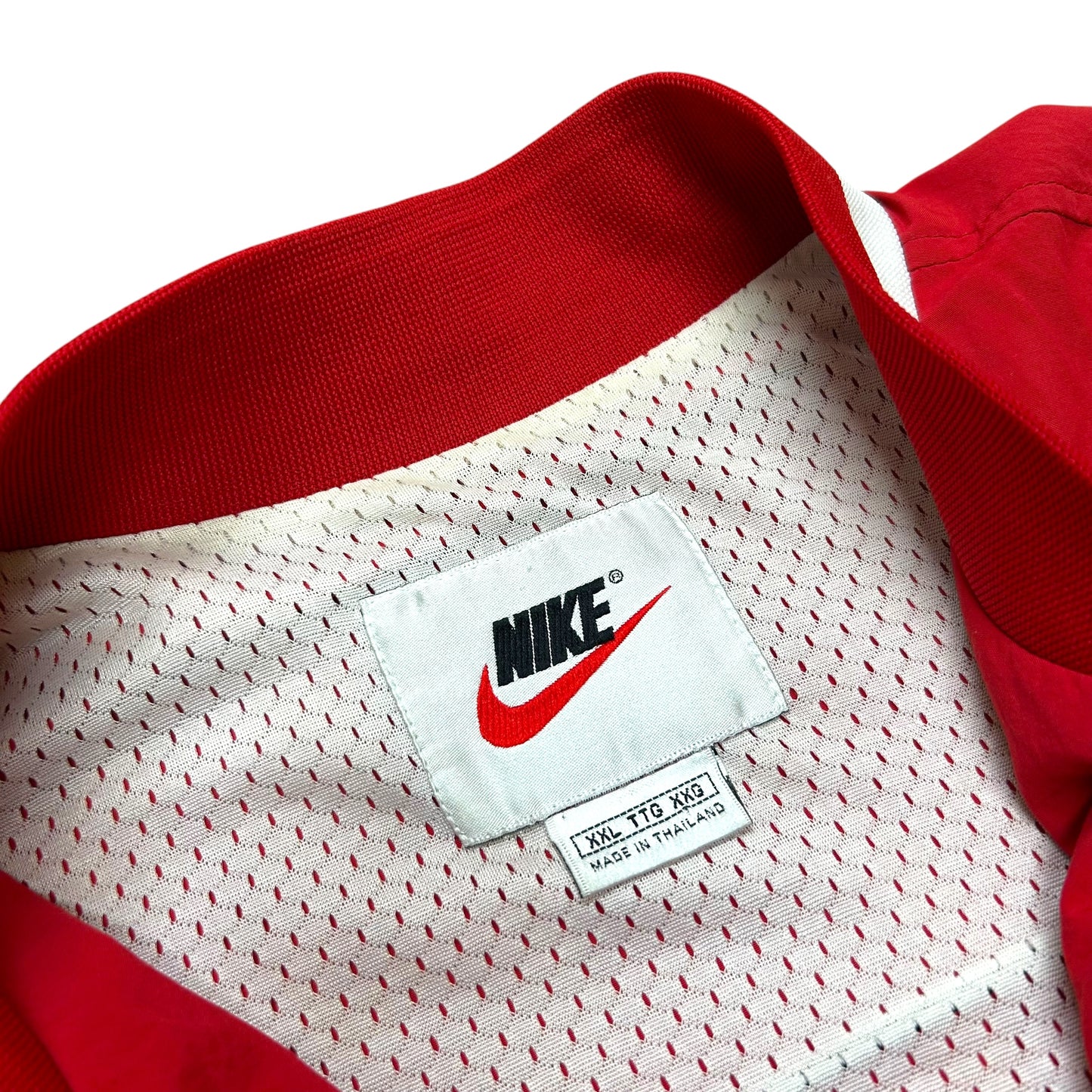 Vintage 1990s Nike/Chicago Bulls Red Warm-Up Jacket - Size XXL
