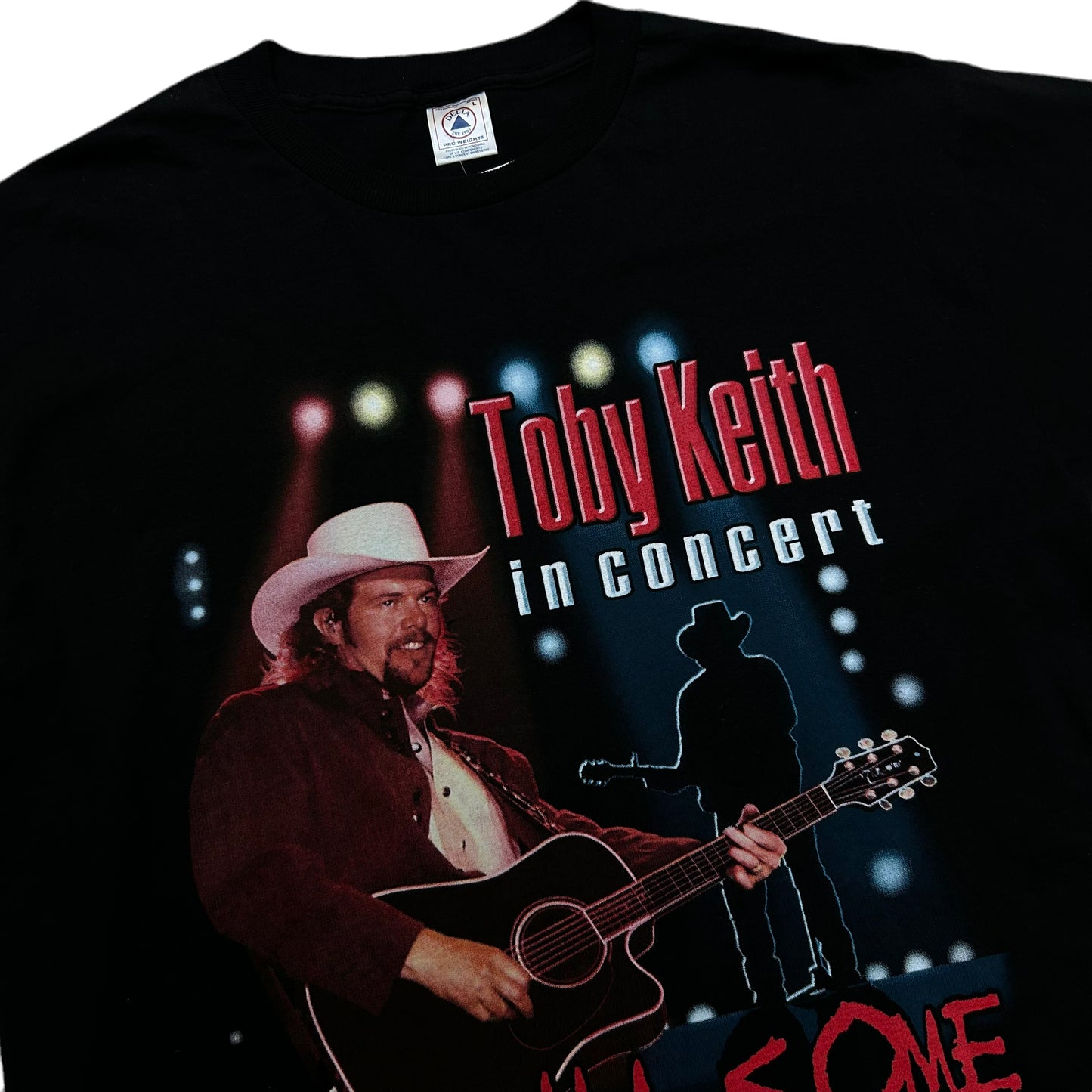 Vintage 1990s Toby Keith In Concert “Getcha Some” Black Graphic T-Shirt - Size Large