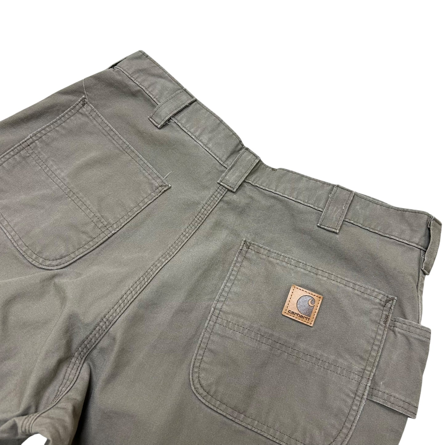 Modern Carhartt Brown Regular Fit Canvas Work Pants - Size 36” x 30”