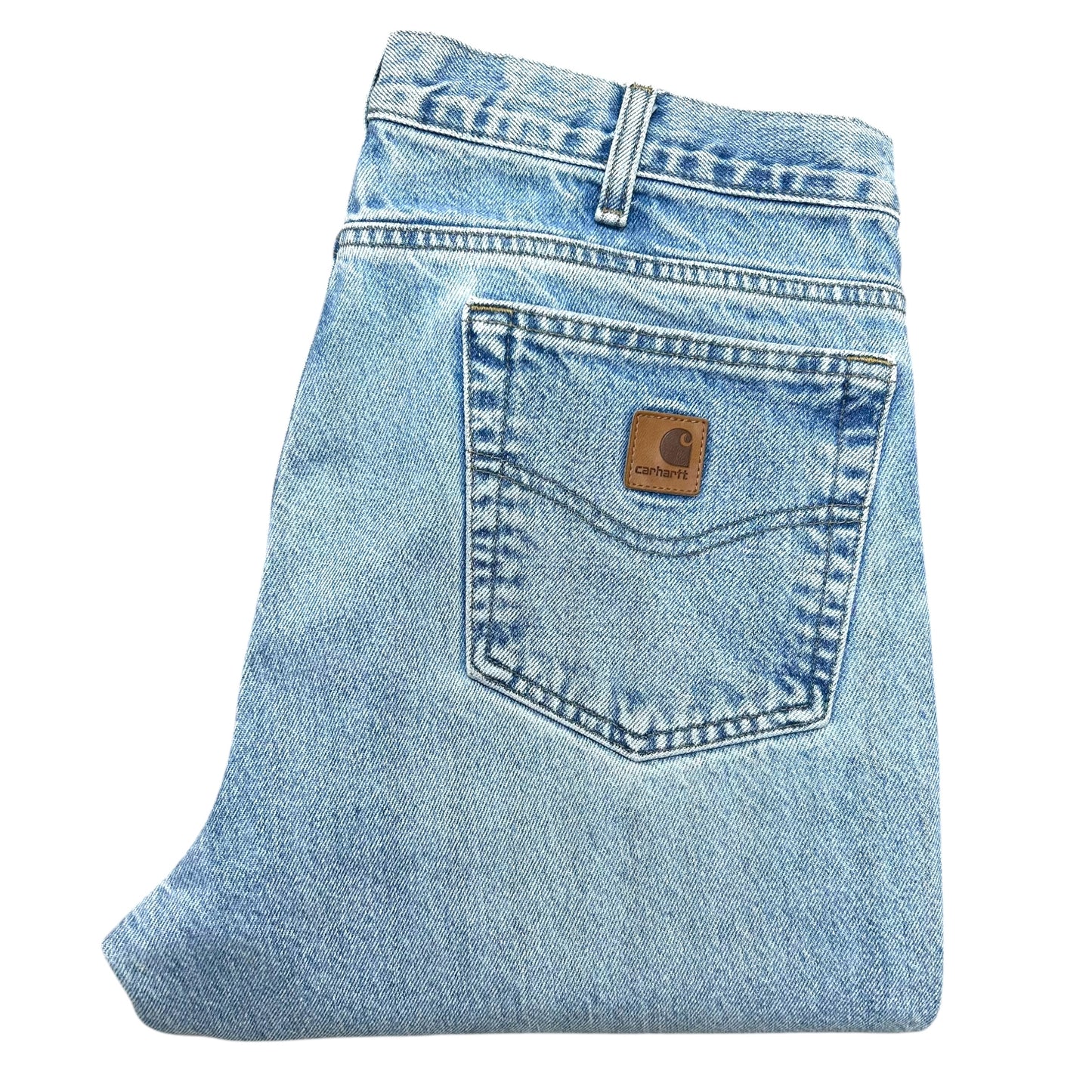 Mid-2010s Carhartt Light Wash Traditional Fit Jeans - Size 34” x 30”