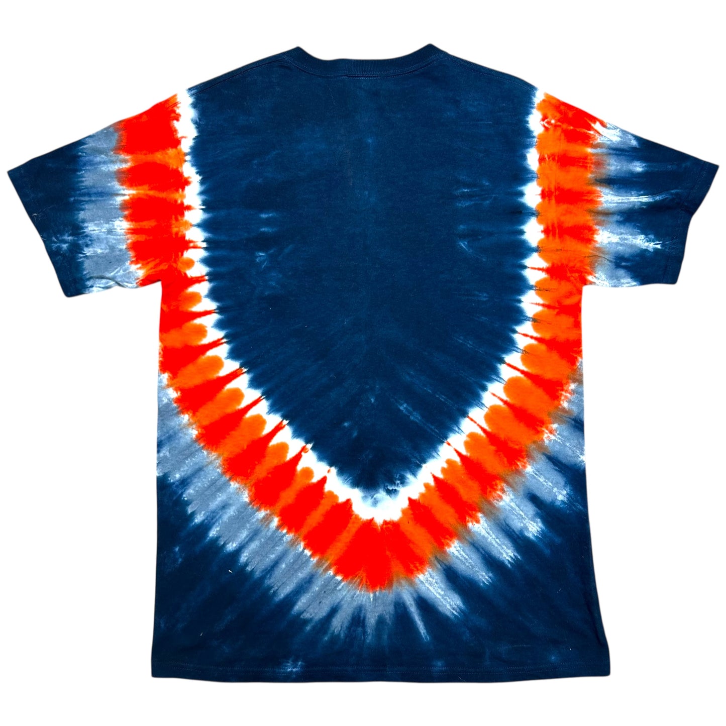 Mid-2010s Majestic Denver Broncos Super Bowl 50 Champions Navy Blue/Orange Tie-Dye Graphic T-Shirt - Size Medium (Fits M/L)