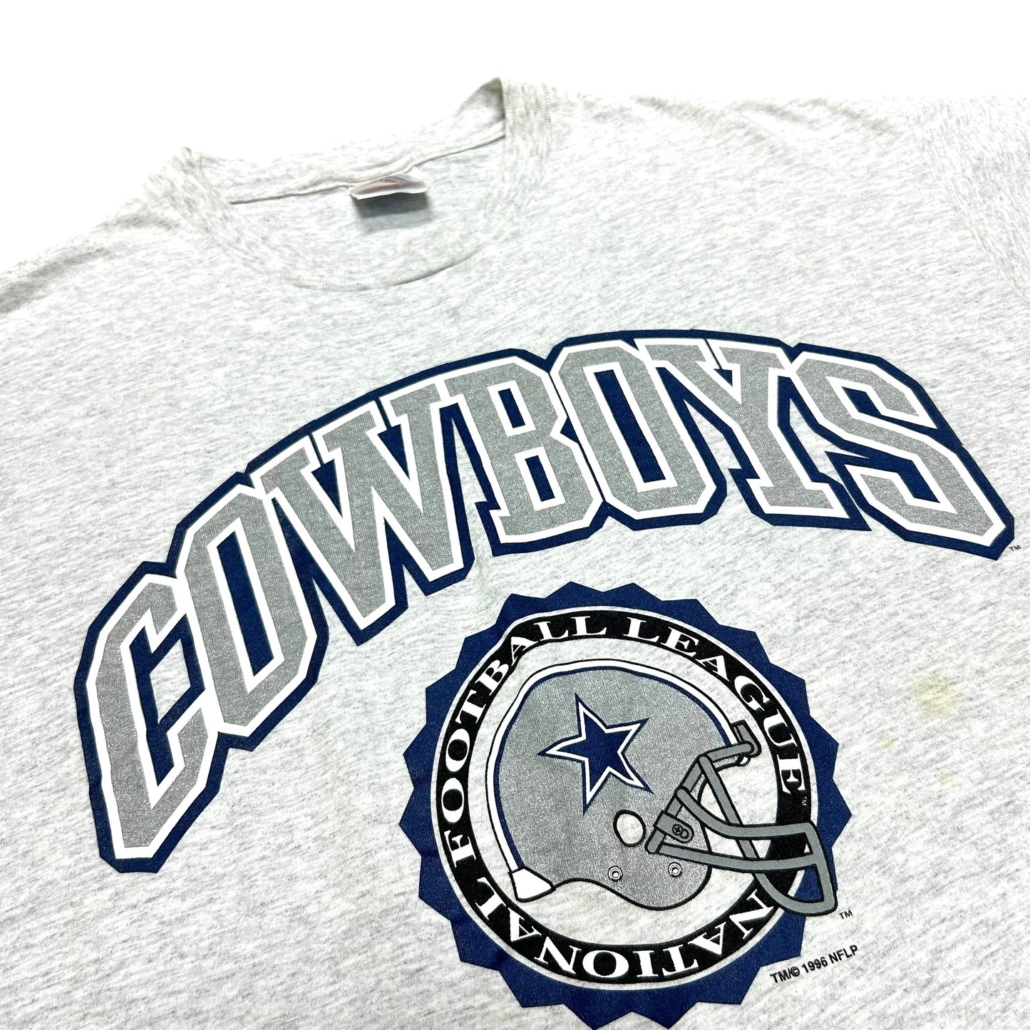 Vintage 1990s Dallas Cowboys Grey Graphic T-Shirt - Size XL