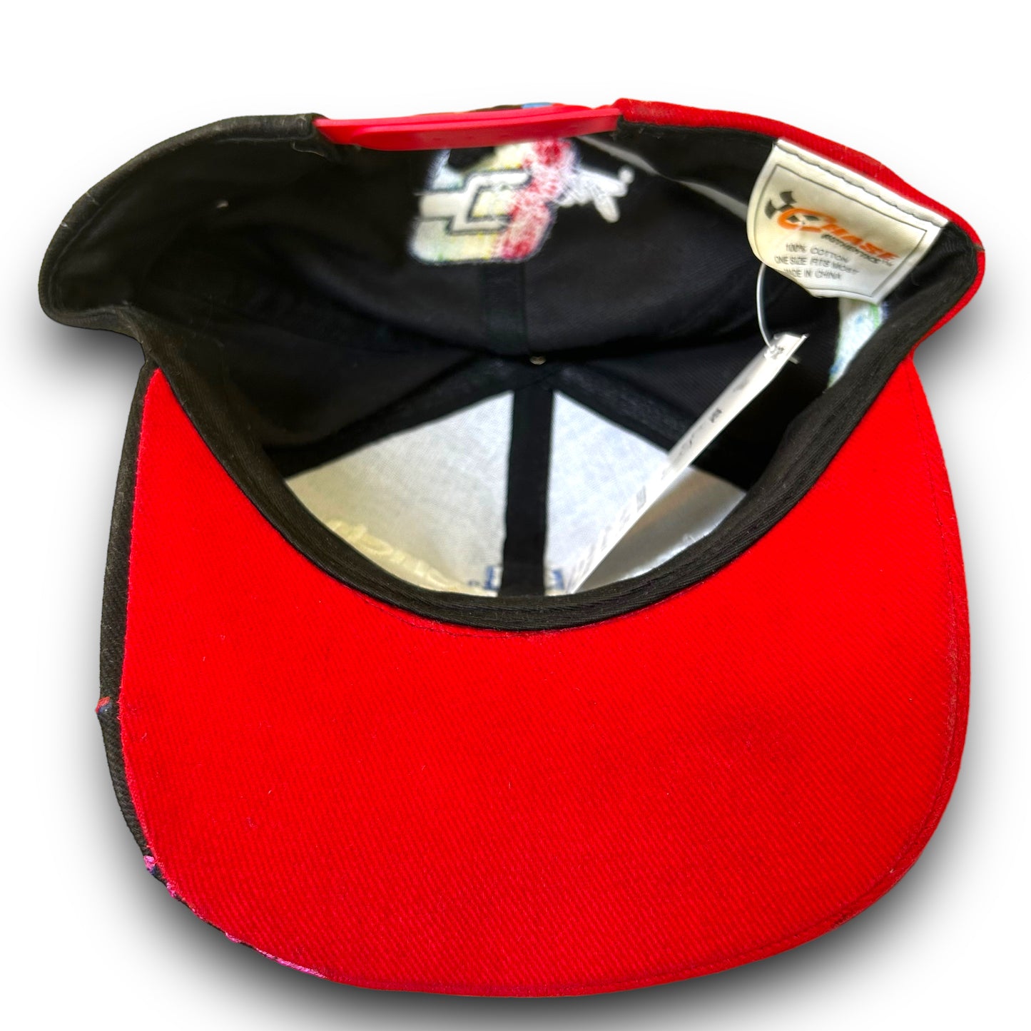 Vintage 1990s Dale Earnhardt x Peter Max Goodwrench Service Plus Black/Rainbow Snapback Hat