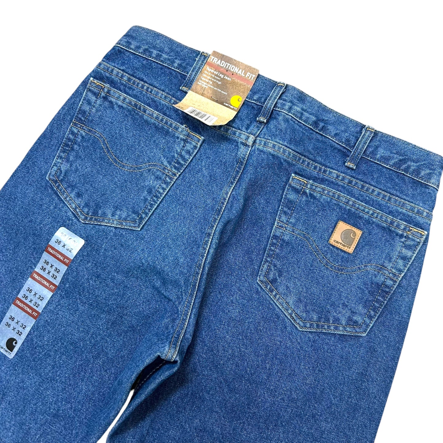 NWT Mid-2010s Carhartt Medium Wash Traditional Fit Jeans - Size 36” x 32”
