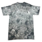 Early 2010s Sun & Moon Grey Tie-Dye Graphic T-Shirt - Size Large