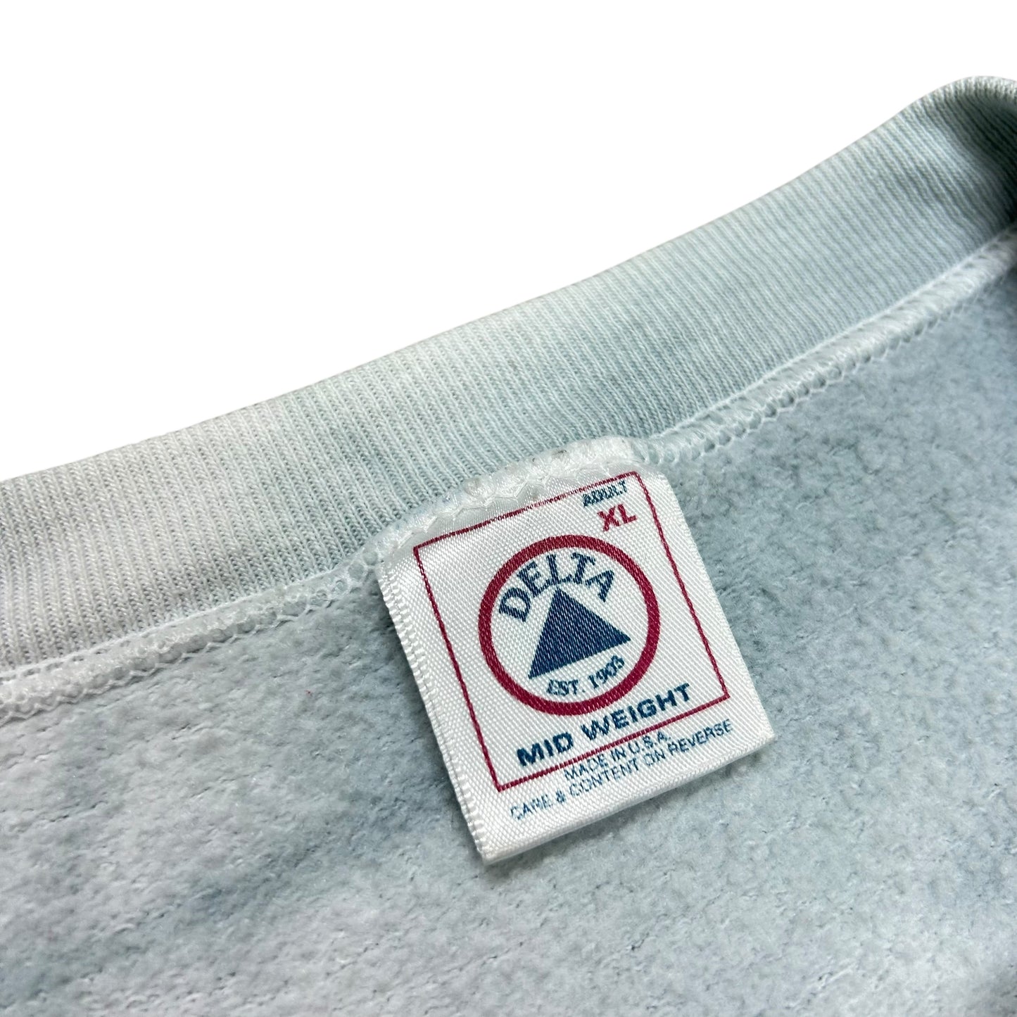 Vintage 1990s Denver Broncos Super Bowl XXXII (32) White/Grey Tie-Dye Crewneck Sweatshirt - Size XL