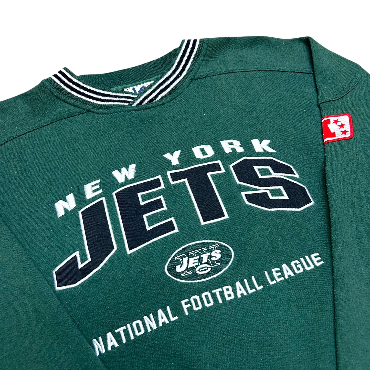 Early 2000s Lee Sport New York Jets Green Crewneck Sweatshirt - Size XL