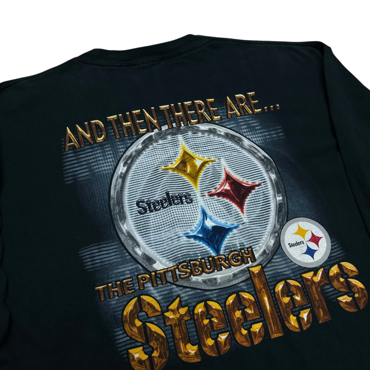 Late 2000s Pittsburgh Steelers Black Long Sleeve Shirt - Size XL
