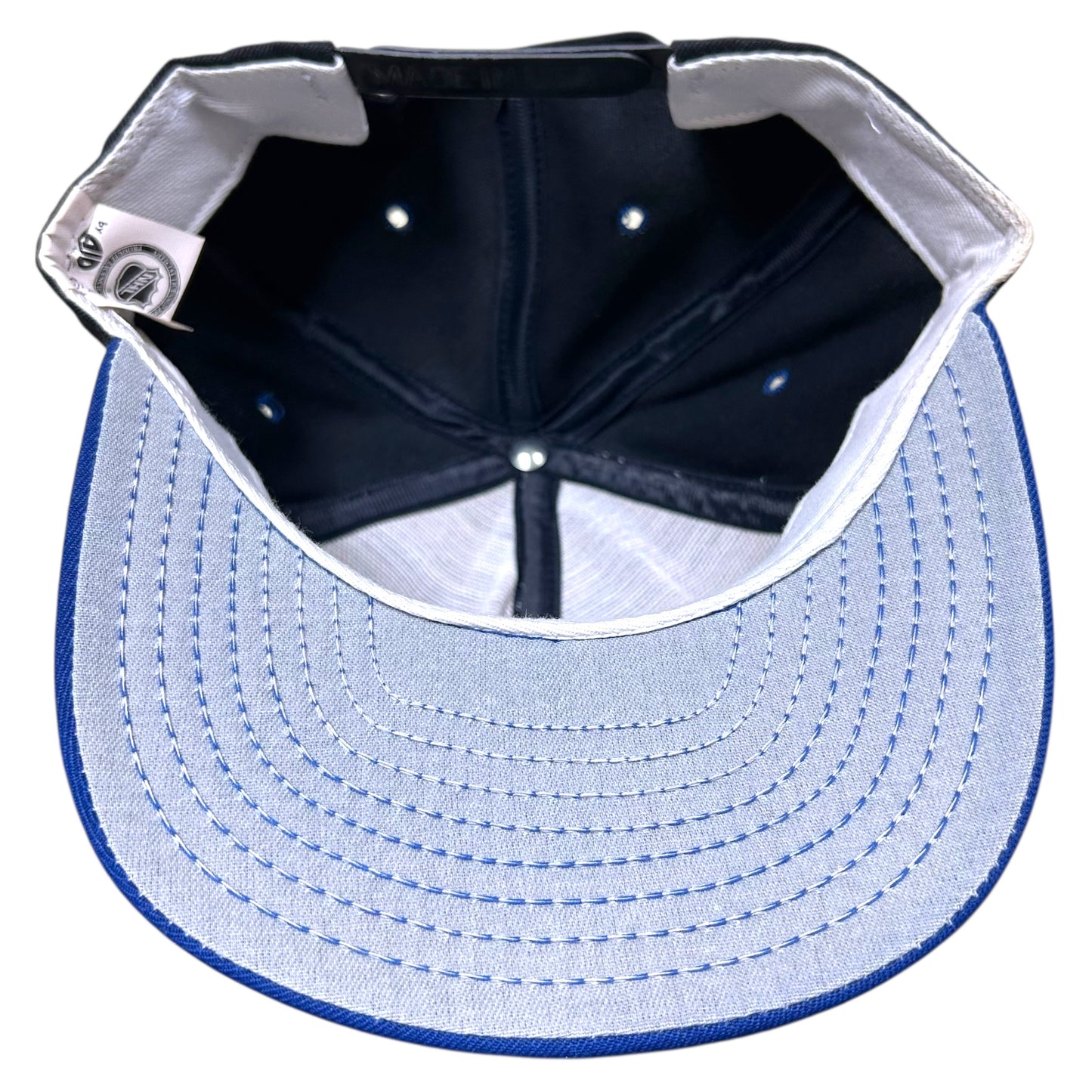 Vintage 1990s Tampa Bay Lightning Black/Blue Snapback Hat - One Size