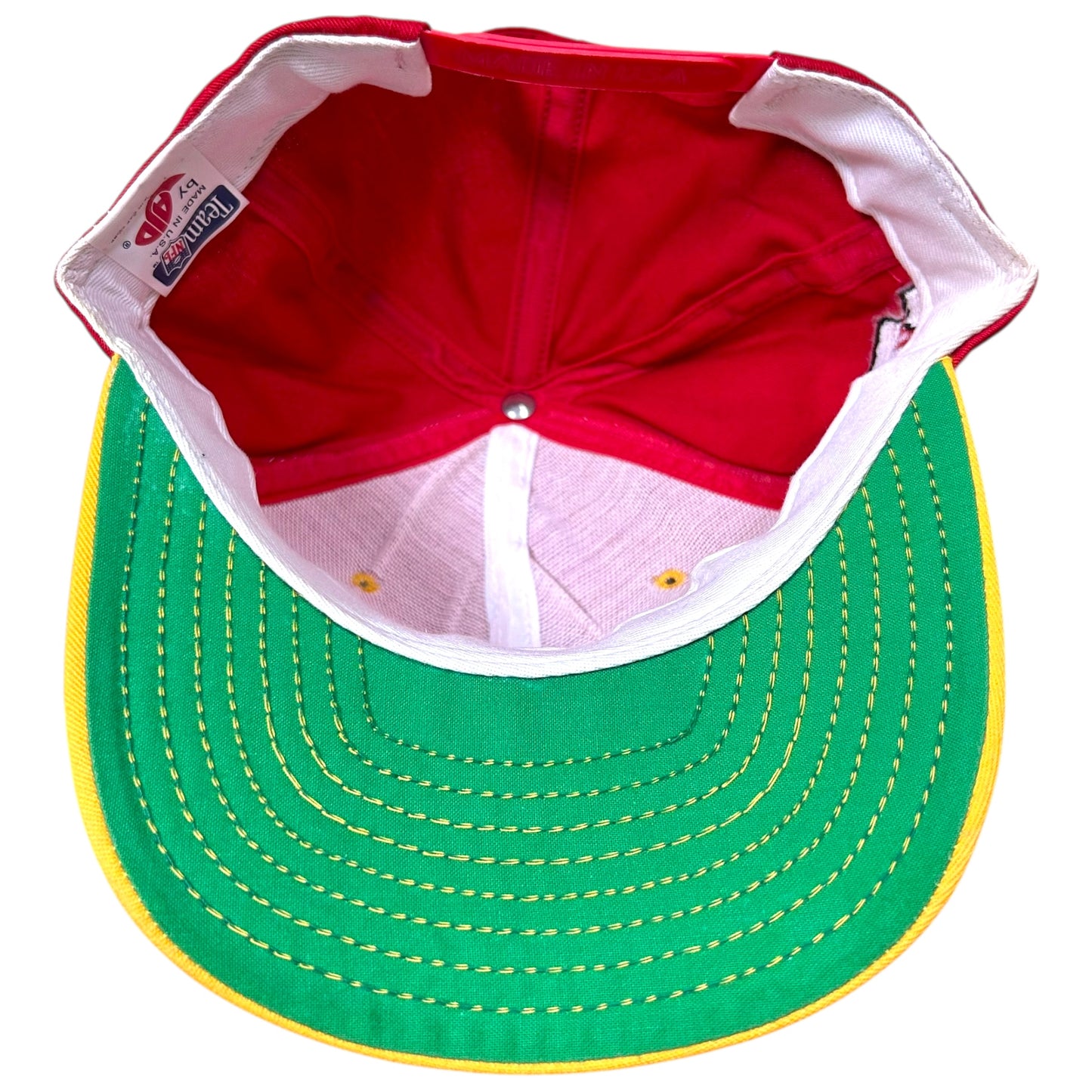 Vintage 1990s Kansas City Chiefs Red/Yellow Snapback Hat - One Size